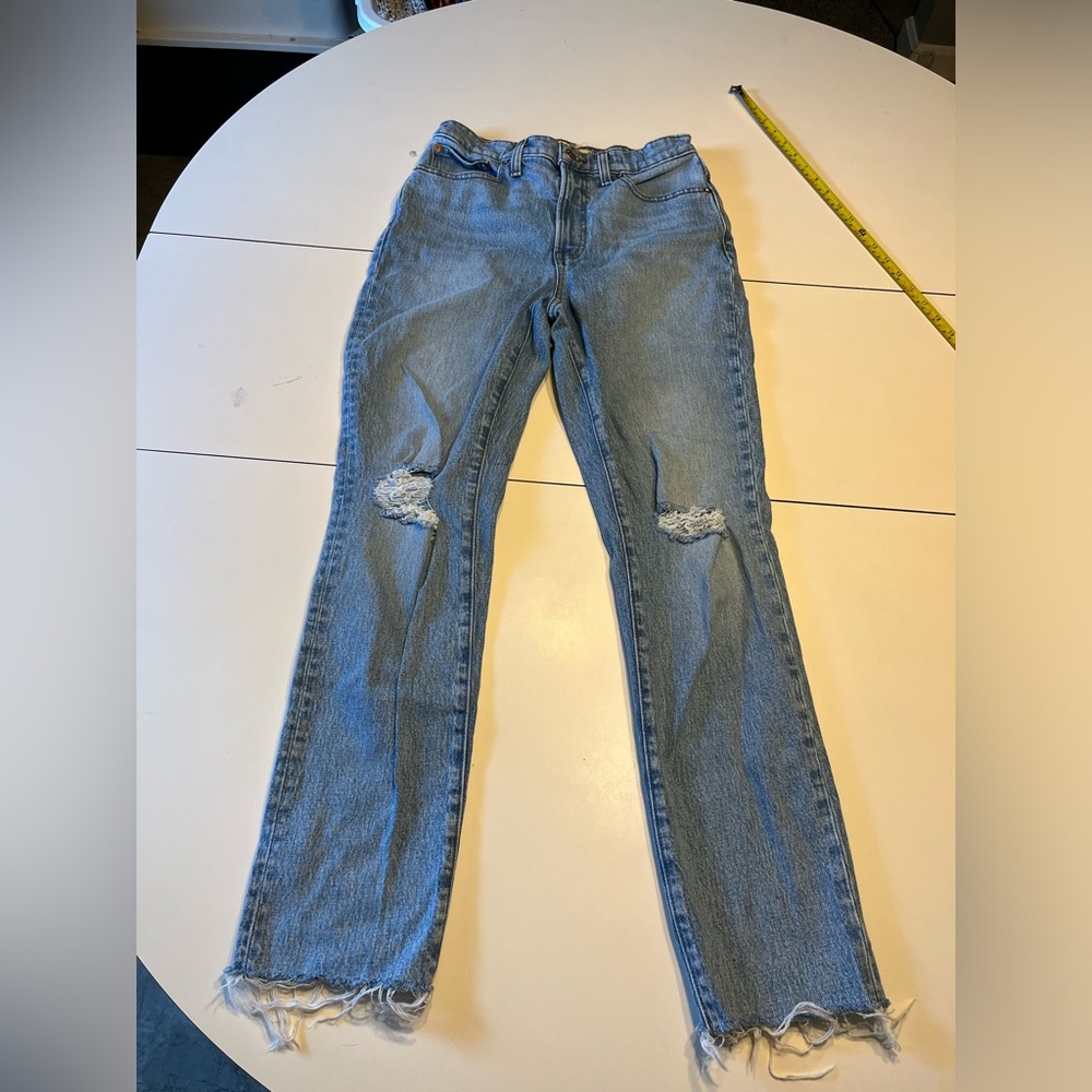 Madewell distressed size 27 the perfect vintage jean rough hem